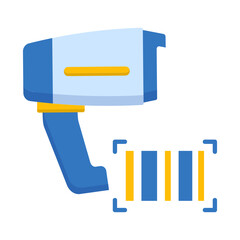 Poster - Barcode Scanner Illustration