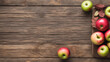 apple on wooden background