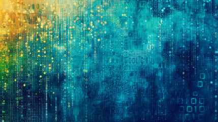Binary data moving in line directions, web information. High Tech Background
