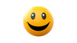 3d smiley with a smile with transparent background 