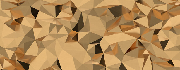 gold polygon geometric abstract background