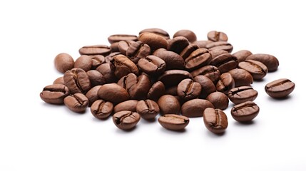 Wall Mural - Coffee beans Isolated on white background