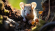 Dans une vallée verdoyante, une souris aide un écureuil à retrouver son chemin grâce à son instinct et son courage.