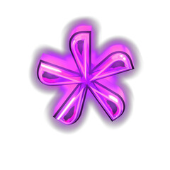 Sticker - Glowing purple symbol