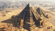 A futuristic interpretation of pyramids in ancient civilizations