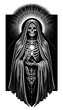 © GASSENHAUER® - Mystical Dotwork Grim Reaper with Radiant Halo