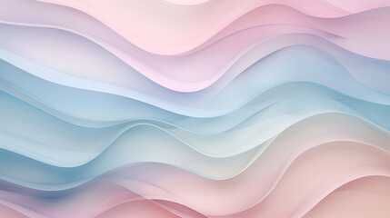 Sticker - pastel abstract wavy colorful background