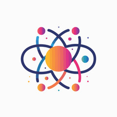 Nucleus in cartoon, doodle style. Image for t-shirt, web, mobile apps and ui. Isolated 2d vector illustration in logo, icon, sketch style, Eps 10. AI Generative