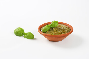 Poster - Bowl of basil pasta sauce