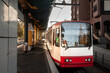 Selective blur on a tram of the U-Bahn of Dortmund on Aplerbeck station. Dortmund U-Bahn, or Dortmund Stadtbahn, is the urban tram and railway train system.