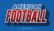 © iconnut - american football editable text effect vector design for champion ship and community club logo