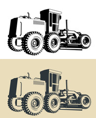 Wall Mural - Road grader