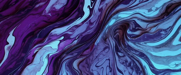  Abstract background with stunning fluid waves, with a combination of blue, purple and aqua colors