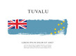 Flag of Tuvalu, vector illustration
