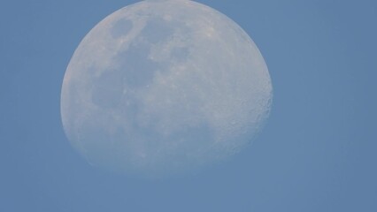 Wall Mural - beautiful moon blue sky .