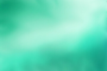 Wall Mural - abstract gradient smooth blurred smoke aquamarine green background image