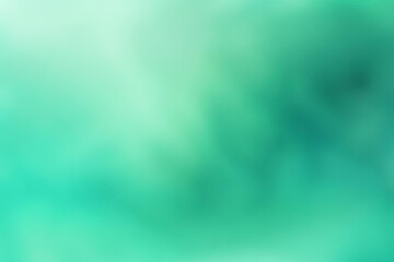 Wall Mural - abstract gradient smooth blurred smoke aquamarine green background image