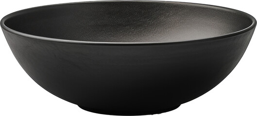 black bowl,empty bowl mockup isolated on white or transparent background,transparency 