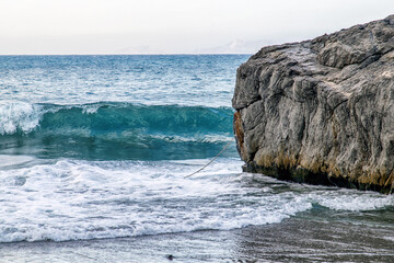 Wall Mural - the palm beach of Preveli on the greek island Crete