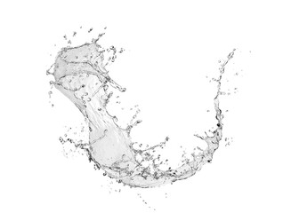 Wall Mural - water Splash isolate On White Background