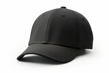 Fototapeta Londyn - Black baseball cap isolated on white, baseball cap mockup