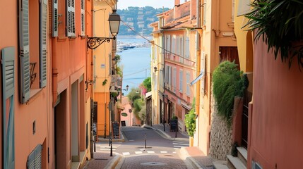 Wall Mural - Scenic view of road on Cote d'Azur.