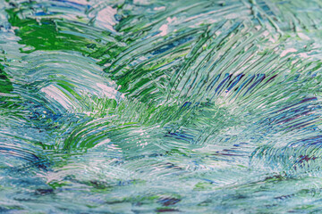 Wall Mural - Blue and green grunge paint on wall