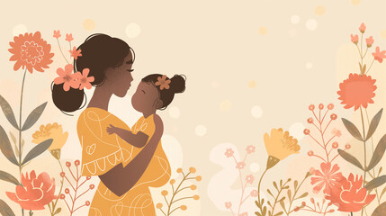 Wall Mural - Happy Mother's Day Card