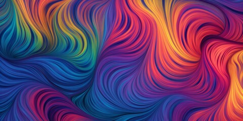 A multicolored background with colorful swirly ripples and vibrant color lines.