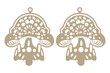 Mushroom Earring Set vector