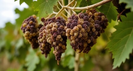 Canvas Print -  Bountiful harvest of grapes, ready for picking