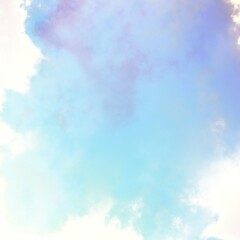  Fractal render, abstract fantasy background of colorful sky with colorful clouds