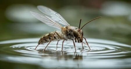 Sticker -  Nature's delicate balance - a bee's quest for sustenance