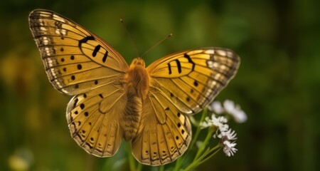 Sticker -  Butterfly in bloom, a symbol of transformation and beauty