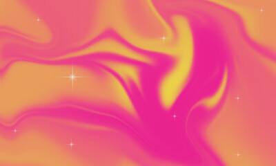retro gradient background with grain texture and star pattern. Space gradient background