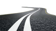 3d winding road curve on transparency background PNG
