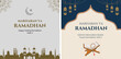 Set of social media stories ramadan template. portrait islamic background design.poster,flyer,banner,brochure