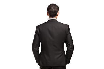 back of businessman