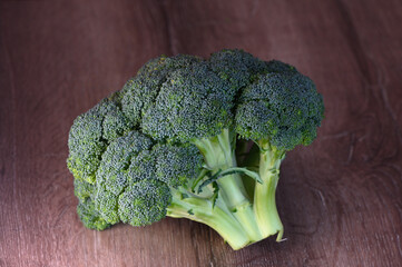 Wall Mural - broccoli on a wooden table in the kitchen 5