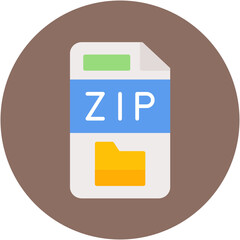 Wall Mural - Zip File Icon