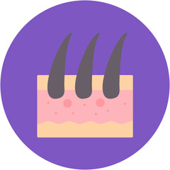 Sticker - Skin Hair Icon