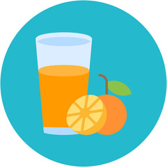 Sticker - Orange Juice Icon