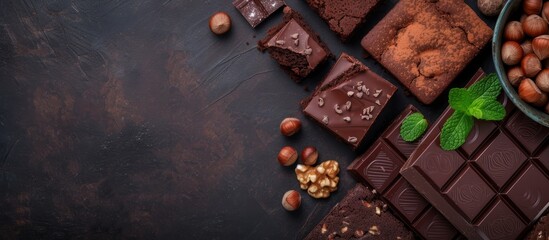 Poster - Delicious chocolate bar with crunchy nuts and rich chocolate flavor, perfect for indulgent snacking moments