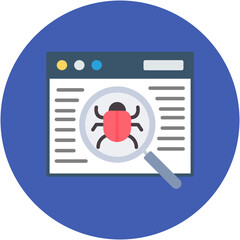 Wall Mural - website bug icon