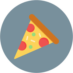 Canvas Print - Pizza Slice Icon