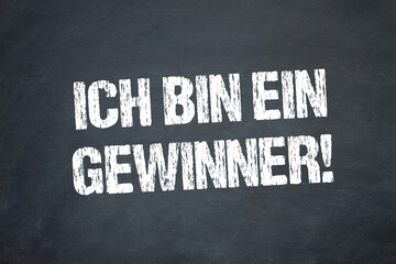 Canvas Print - Ich bin ein Gewinner!	