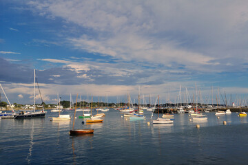 Wall Mural - Boats in the harbor of La Trinité sur Mer in Brittany, Morbihan, France