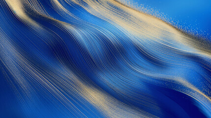 Wall Mural - abstract blue background with waves