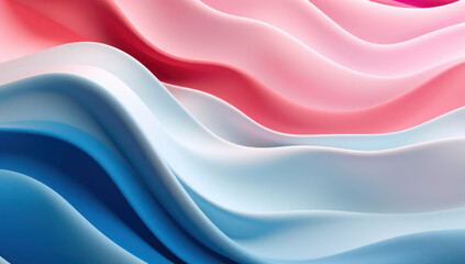 Wall Mural - Fluid Elegance: A Vibrant Wave of Abstract Design on a Soft Silk Background