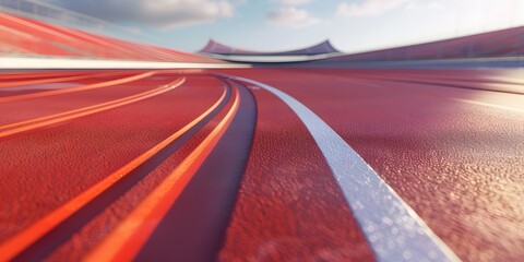 red track, olympic track